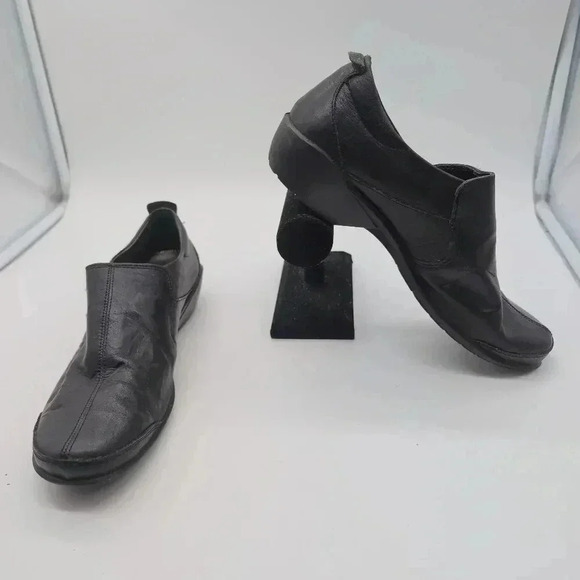 Romika Black Leather Slip on Booties sz 9.5 EU 40 - Picture 8 of 8